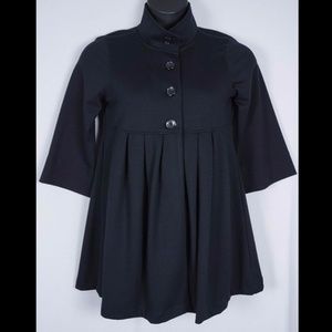 😊 QVC Du Jour Babydoll Elbow Sleeve Knit Shirt Jacket